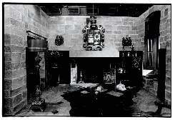 The set for Lavalliere's study